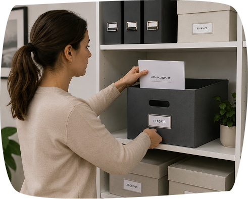 Organized document storage